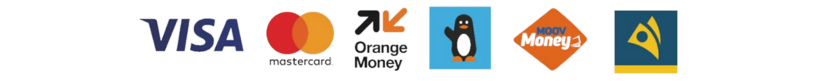 Moyens de paiement : Orange Money, Wave, CB, Cash